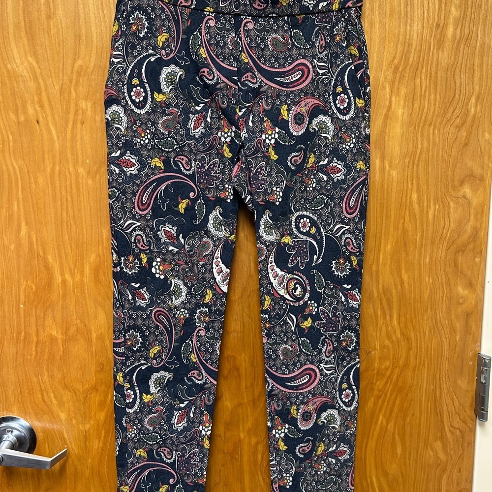 Jules & Leopold Paisley Ankle Pants - Multicolor - Picture 2 of 3
